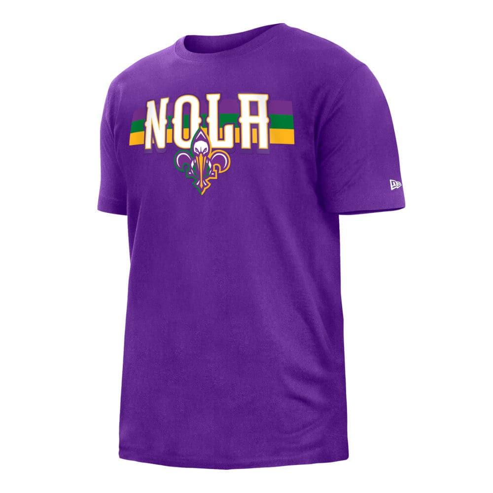 New Era T-Shirts New Orleans Pelicans New Era NBA 22-23 City Edition T-Shirt - Purple