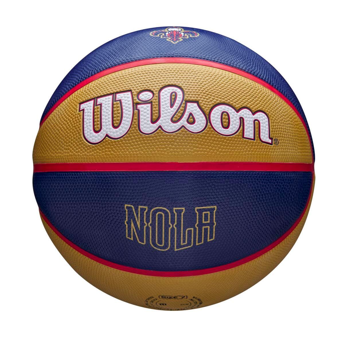 Wilson Sporting Goods Balls New Orleans Pelicans Wilson NBA 21-22 City Edition Full Size Basketball Ball - Size 7