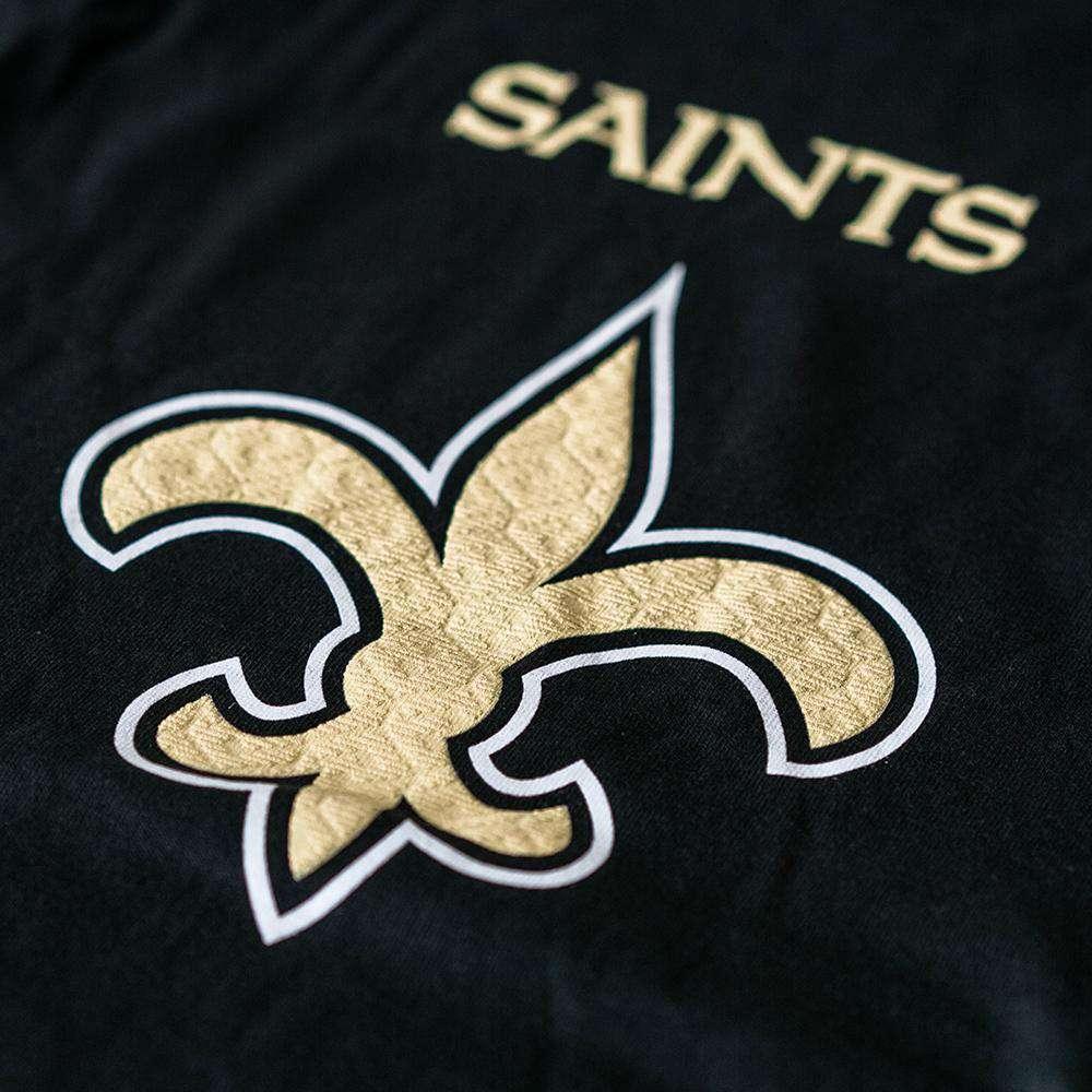 Majestic Athletic T-Shirts New Orleans Saints Majestic NFL Critical Victory T-Shirt - Black