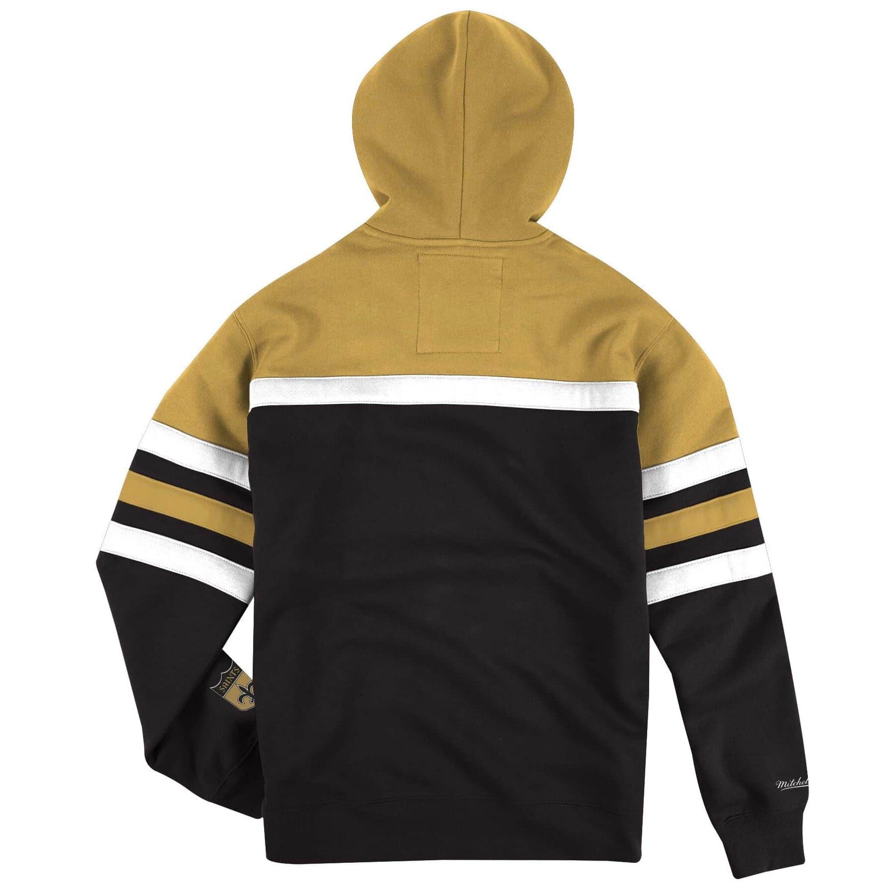 Mitchell And Ness Jumpers New Orleans Saints Mitchell & Ness NFL Head Coach Hoodie Jumper - Black/Gold