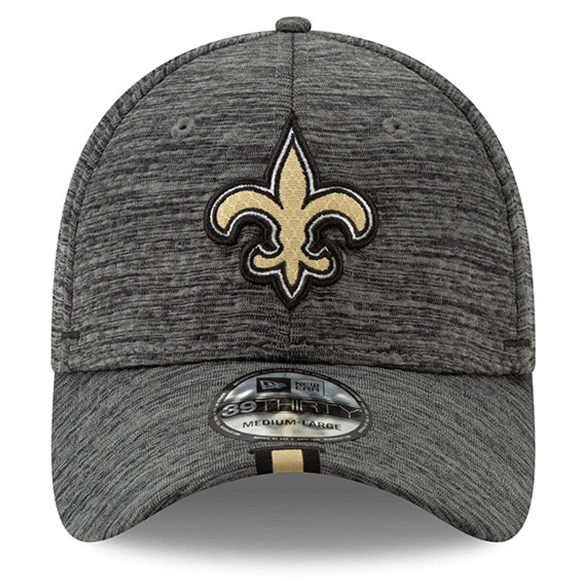 New Era Caps New Orleans Saints New Era 2019 NFL Training Camp 39THIRTY Stretch-Fit Hat - Graphite