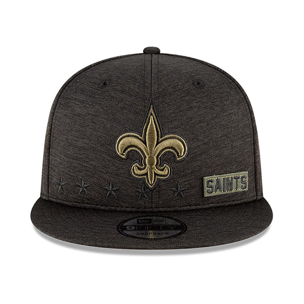 New Era Caps New Orleans Saints New Era NFL 2020 Salute To Service 9FIFTY Snapback Hat - Black