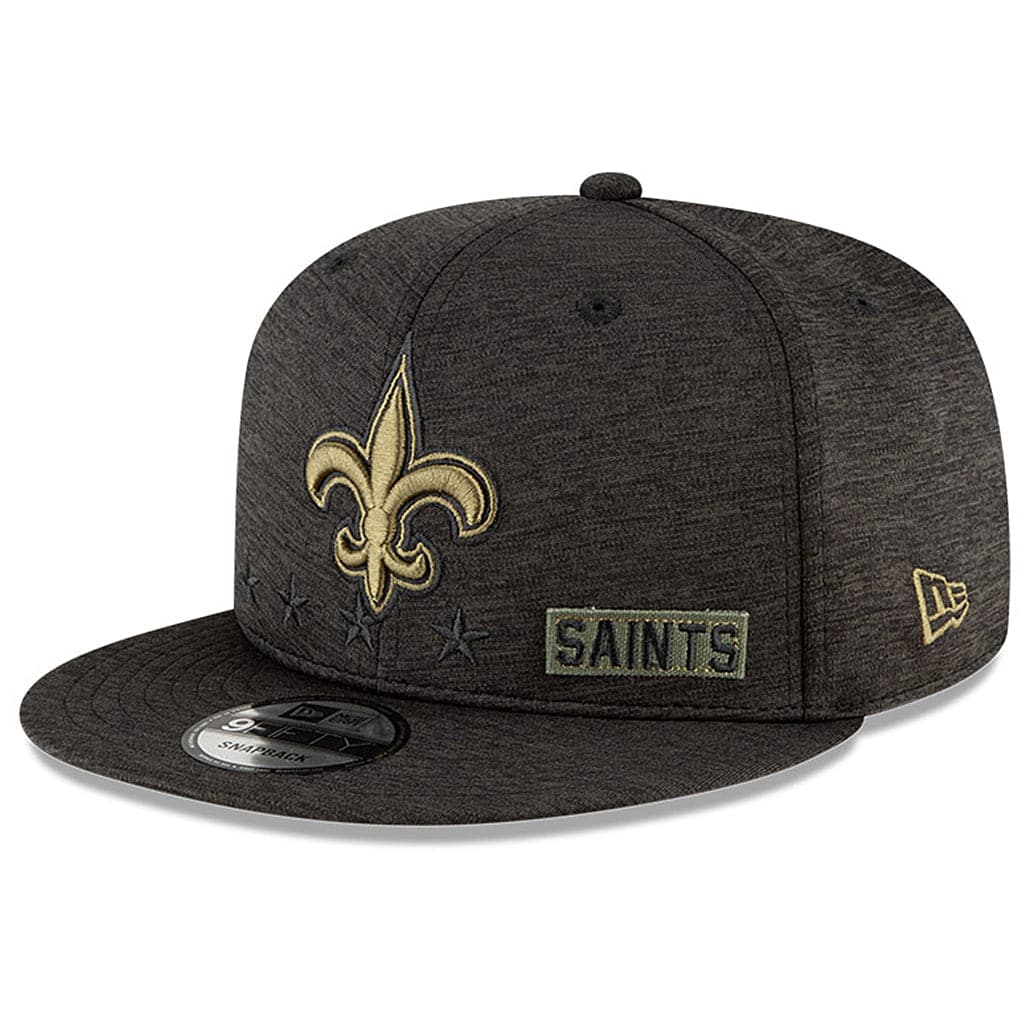 New Era Caps New Orleans Saints New Era NFL 2020 Salute To Service 9FIFTY Snapback Hat - Black