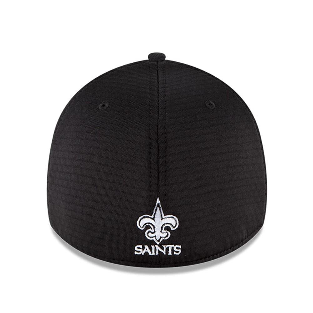 New Era Caps New Orleans Saints New Era NFL 2020 Summer Sideline 39THIRTY Flex Fit Curve Hat - Black