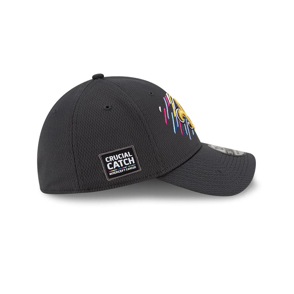 New Era Caps New Orleans Saints New Era NFL 2021 Crucial Catch 39THIRTY Flex Fit Hat - Steel
