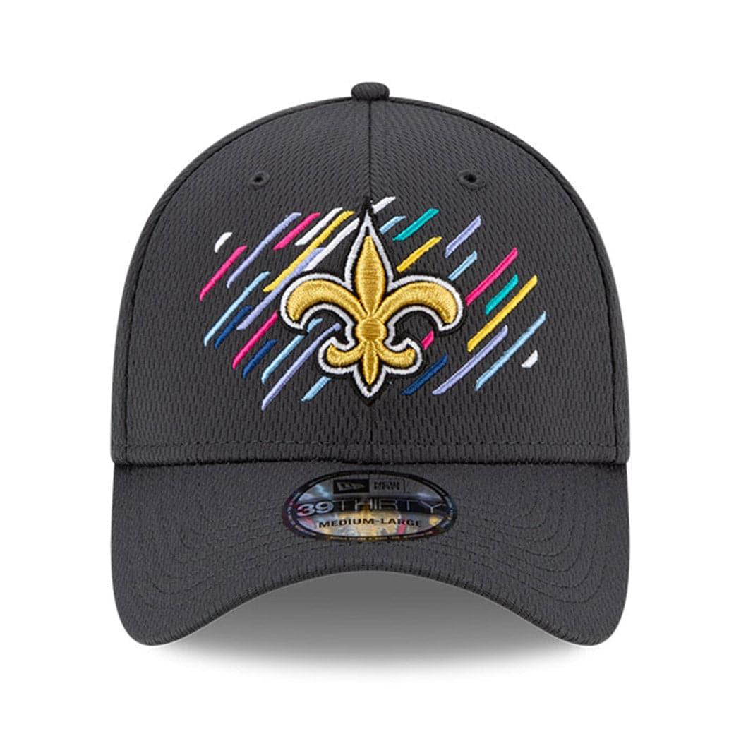New Era Caps New Orleans Saints New Era NFL 2021 Crucial Catch 39THIRTY Flex Fit Hat - Steel
