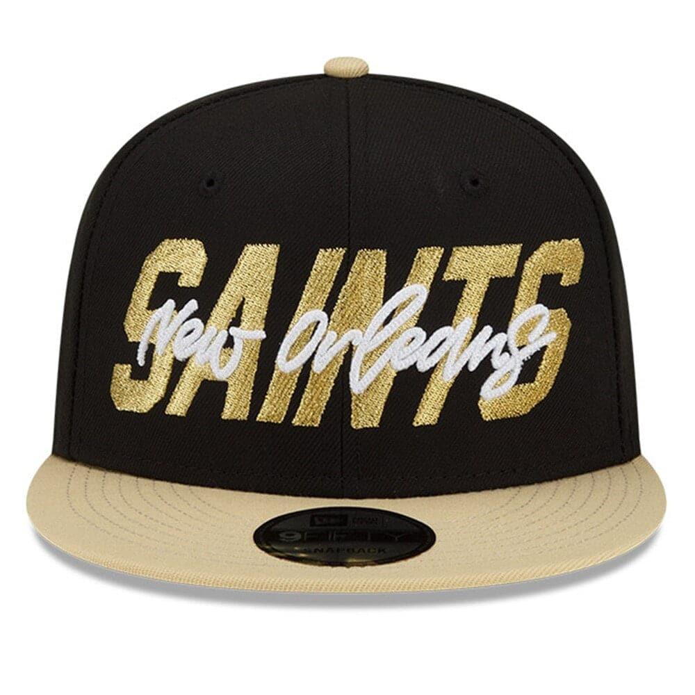 New Era Caps New Orleans Saints New Era NFL 2022 Draft On-Stage 9FIFTY Snapback Hat - Black