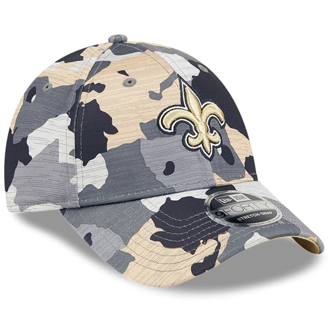 New Era Caps New Orleans Saints New Era NFL 22 Training Camp 9FORTY Stretch Snap Hat - Camo