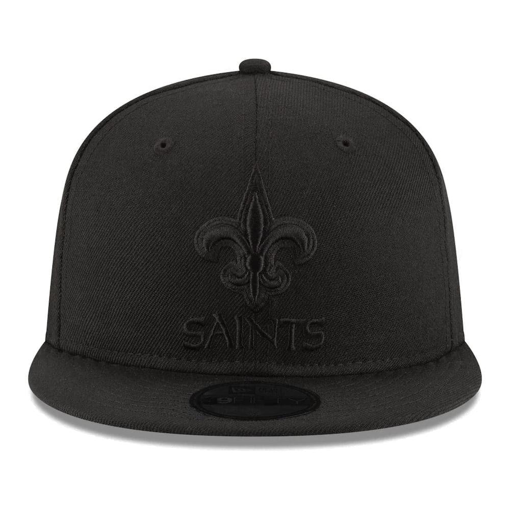 New Era Caps New Orleans Saints New Era NFL Black On Black 9FIFTY Snapback Hat - Black