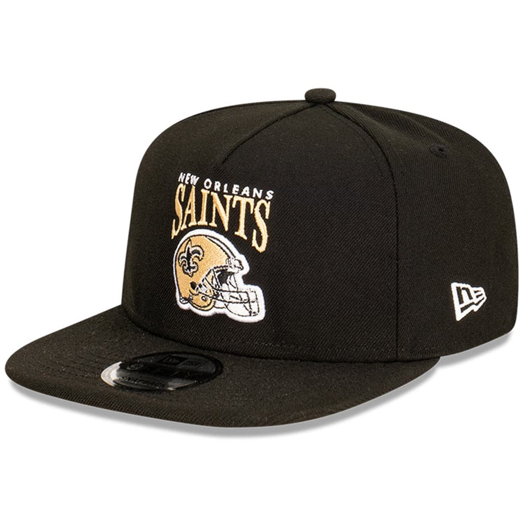 New Era Caps New Orleans Saints New Era NFL Helmet Arch 9FIFTY A-Frame Snapback Hat - Black