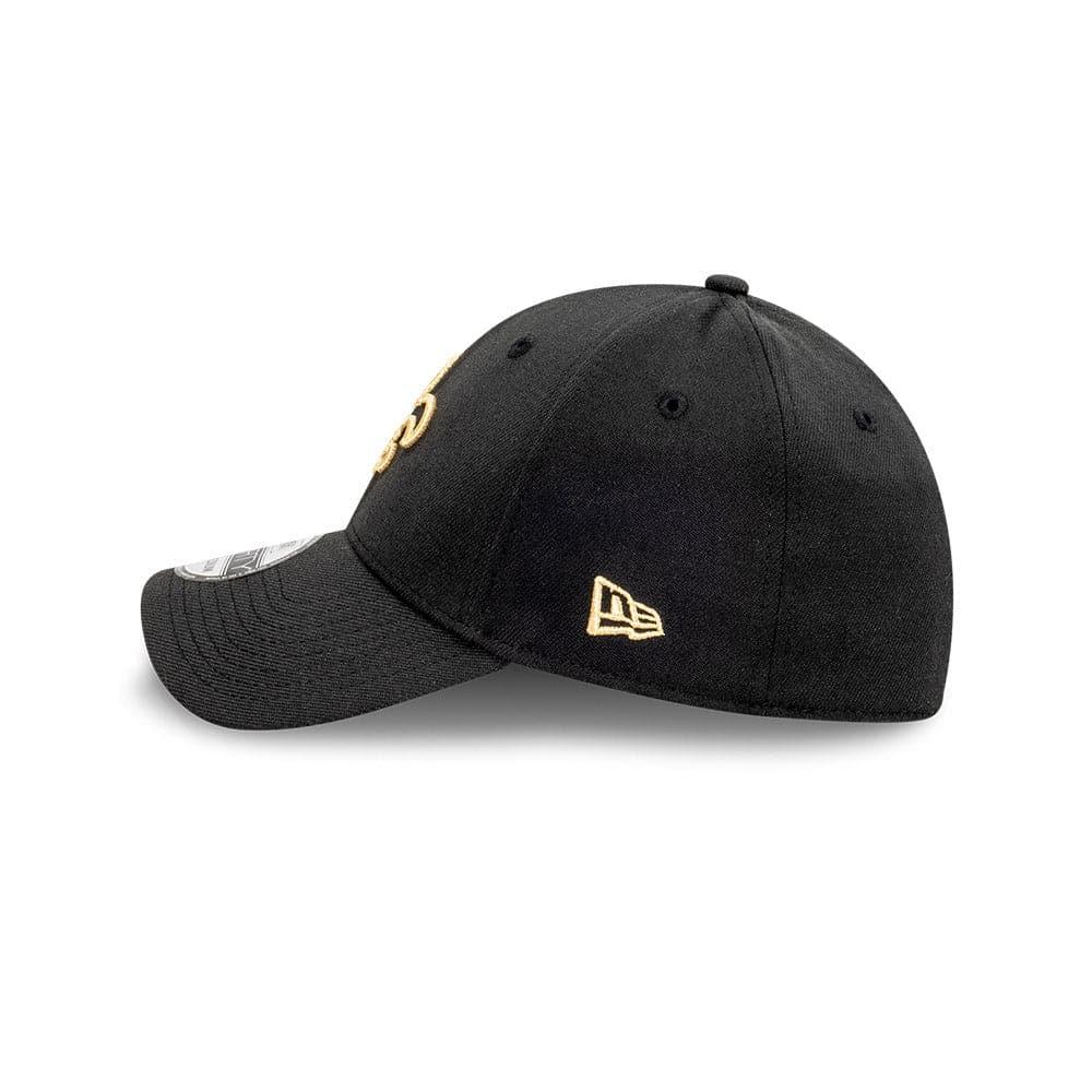 New Era Caps New Orleans Saints New Era NFL Pop Outline 39THIRTY Flex Fiit Curve Hat - Black