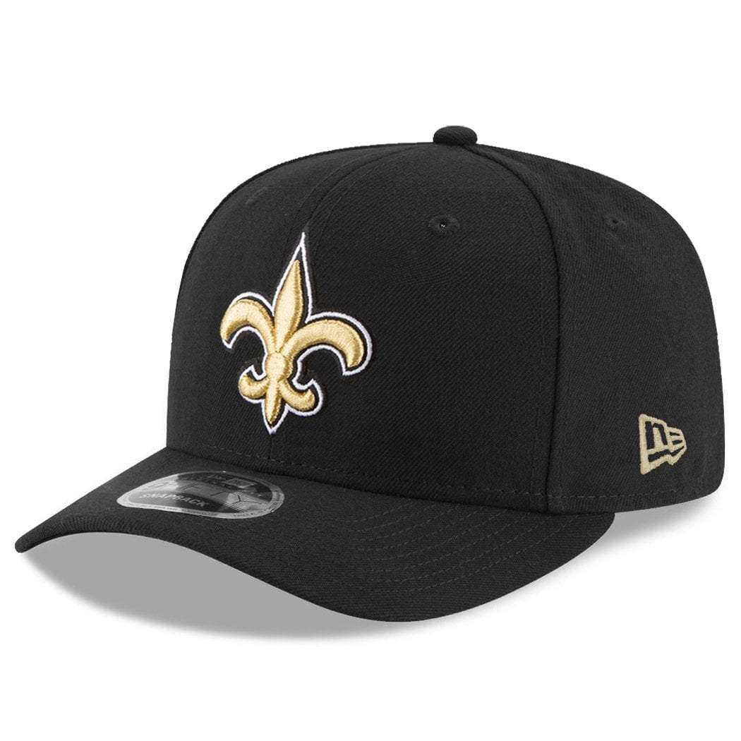 New Era Caps New Orleans Saints New Era NFL Team 9FIFTY OF Pre-Curved Snapback Hat - Black