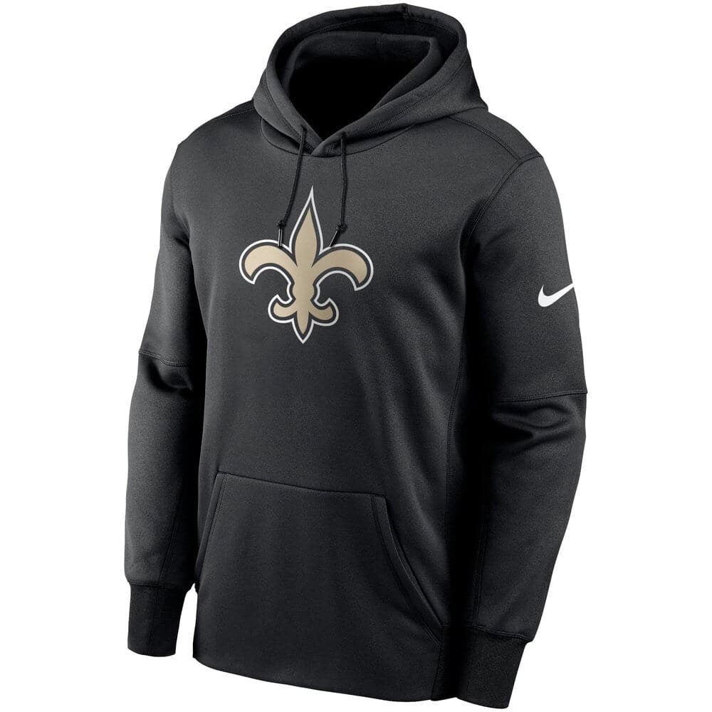 Nike Jumpers New Orleans Saints Nike NFL Prime Logo Therma Hoodie Jumper - Black