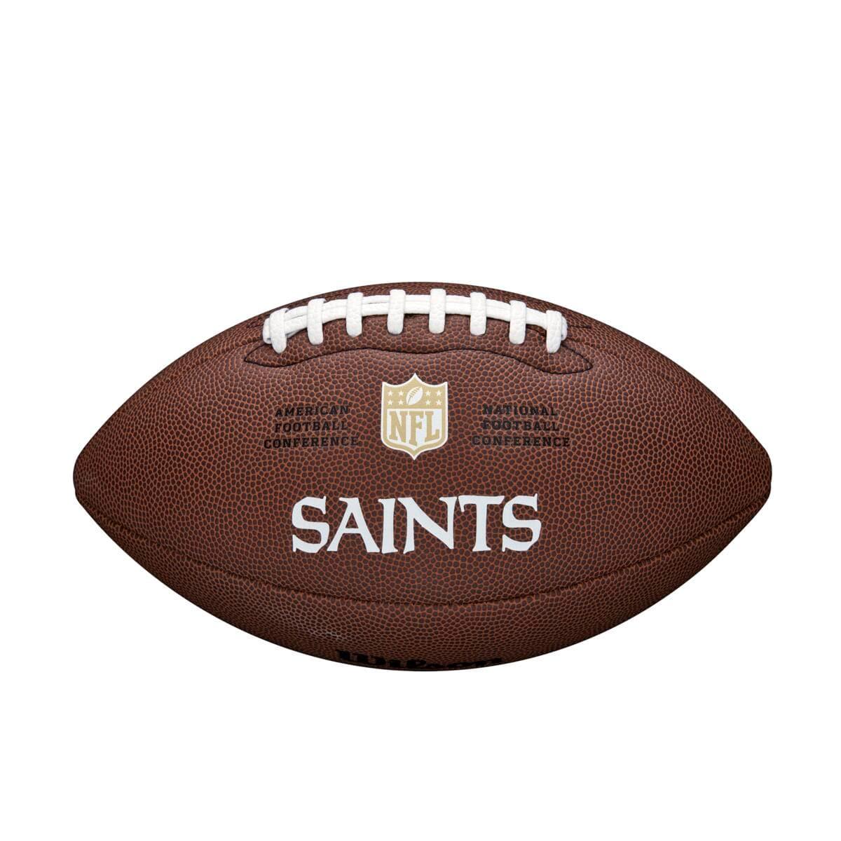 Wilson Sporting Goods Balls New Orleans Saints Wilson NFL Team Full Size Football - Brown