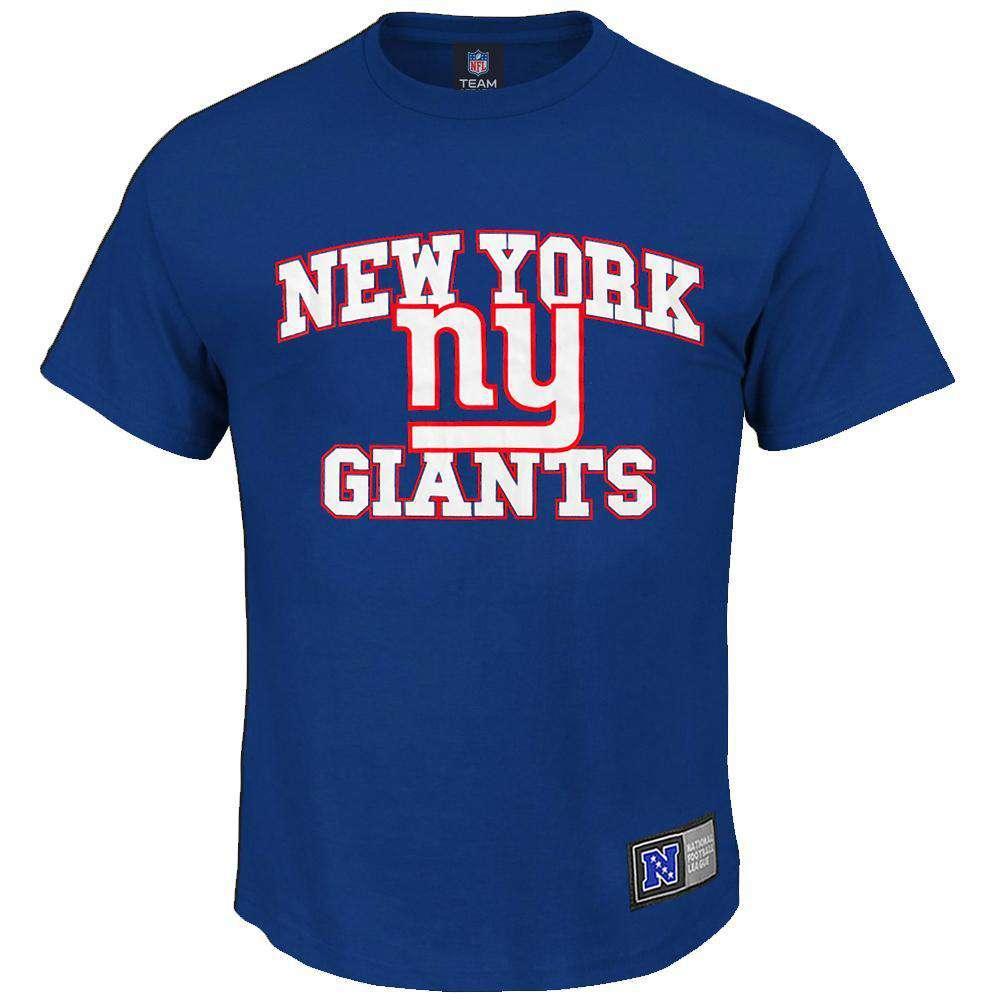 Majestic Athletic T-Shirts New York Giants Majestic NFL Despa T-Shirt - Blue