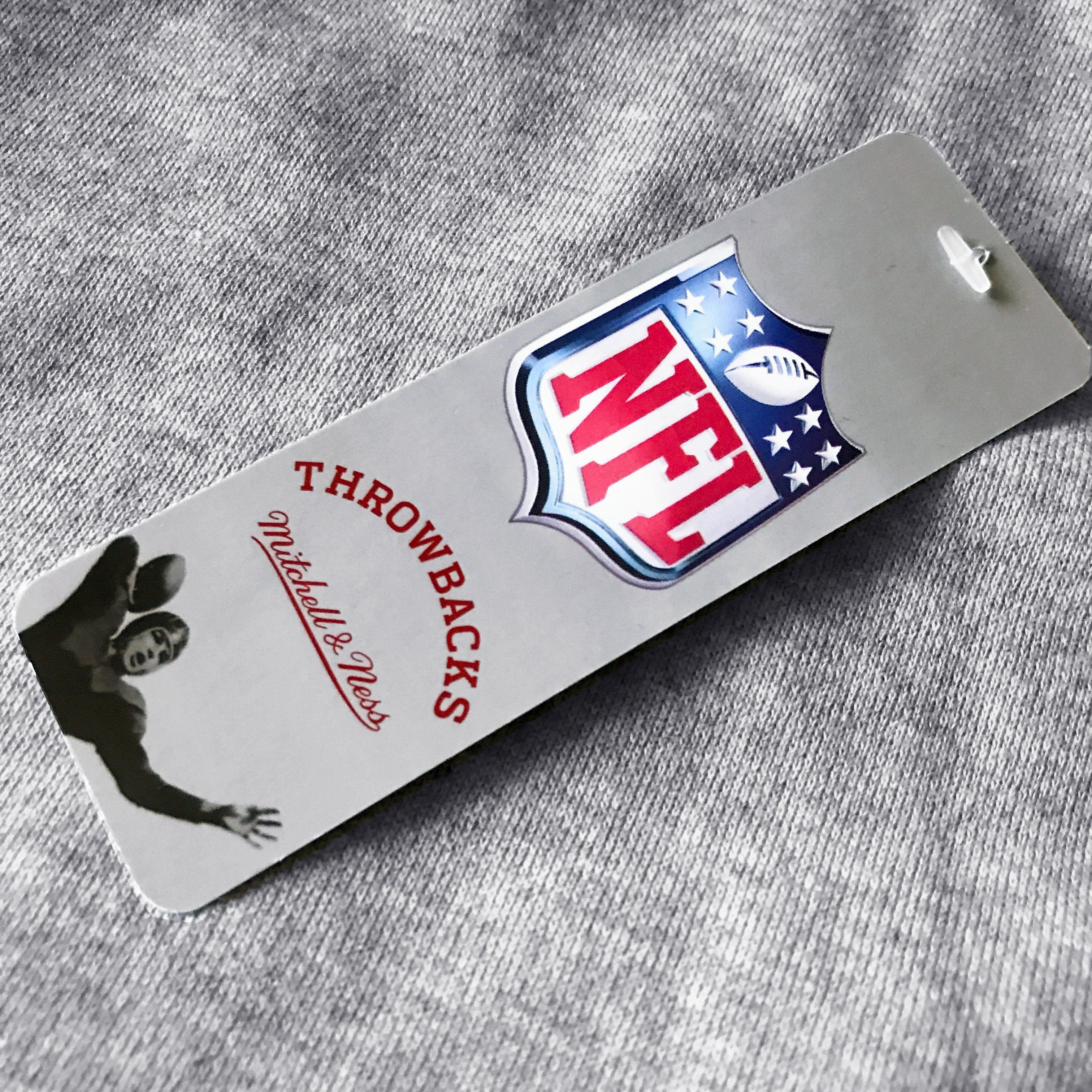 Mitchell And Ness Jumpers New York Giants Mitchell & Ness NFL All Over Champs Premium Crew Jumper - Grey