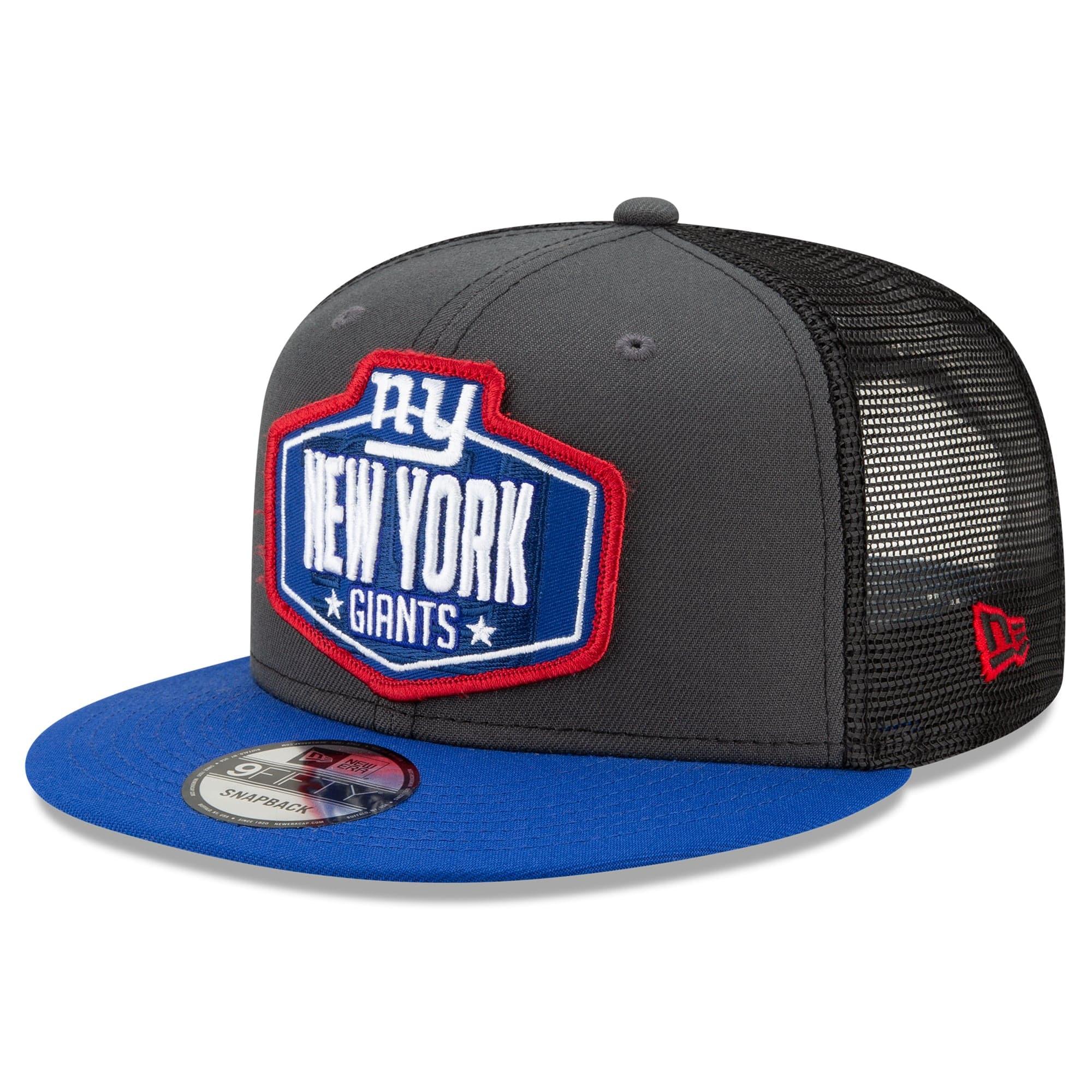 New Era Caps New York Giants New Era 2021 NFL Draft 9FIFTY Snapback Hat - Graphite