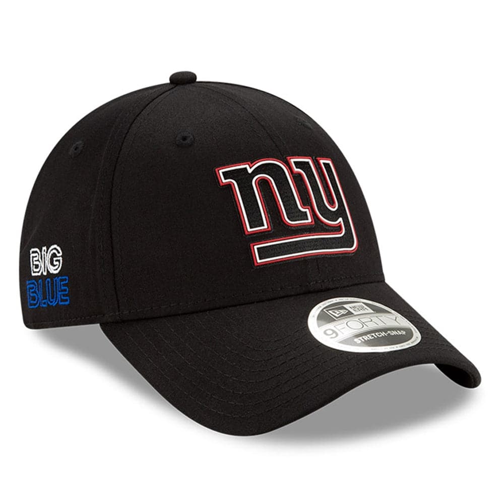 New Era Caps New York Giants New Era NFL 2020 Draft 9FORTY Stretch Snapback Curve Hat - Black