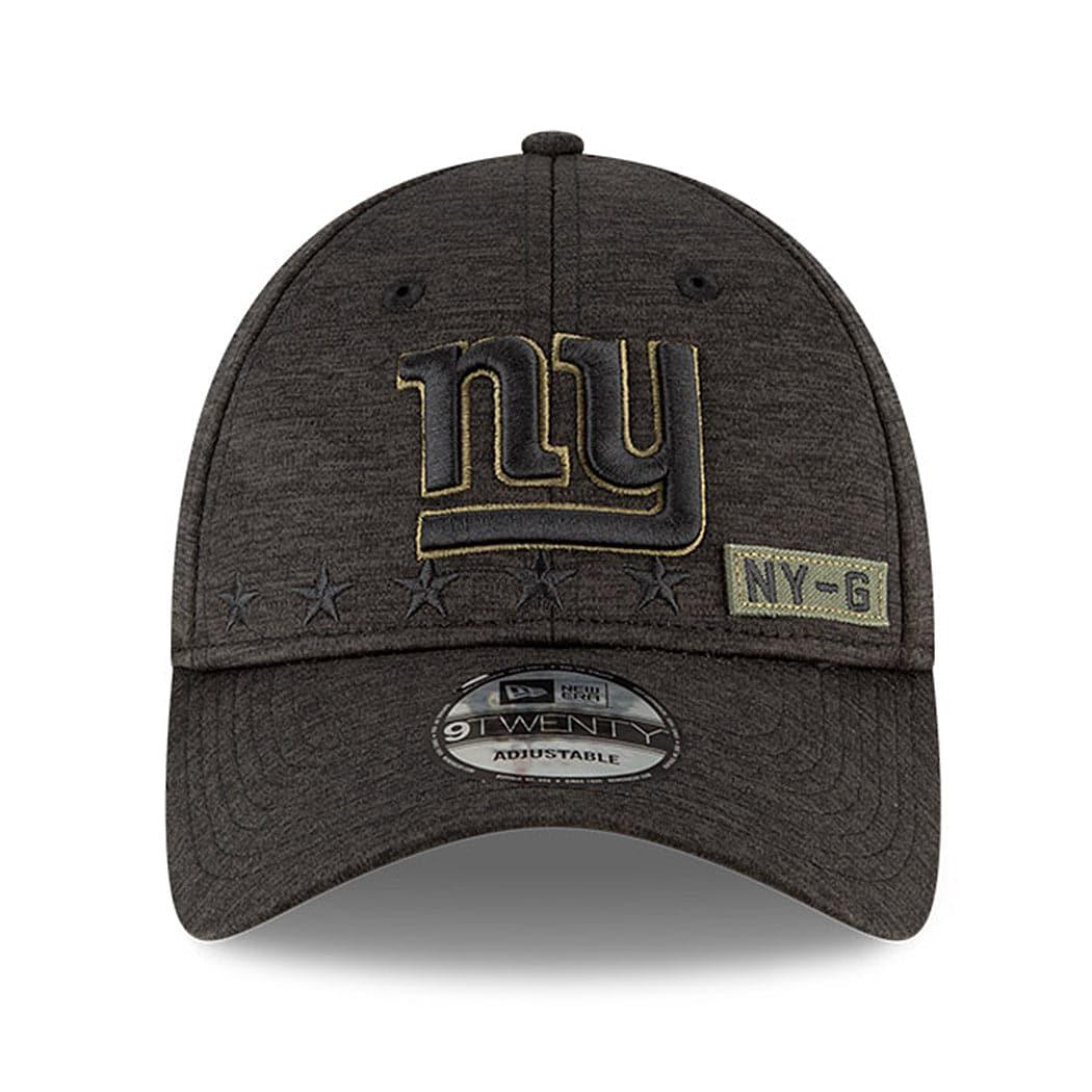 New Era Caps New York Giants New Era NFL 2020 Salute To Service 9TWENTY Curve Hat - Black