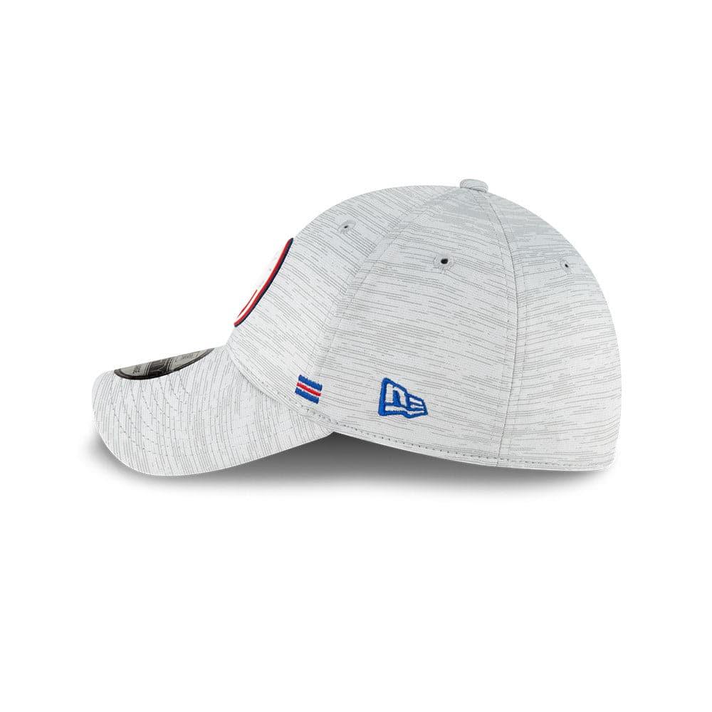 New Era Caps New York Giants New Era NFL 2020 Sideline 39THIRTY Flex Fit Curve Hat - Grey