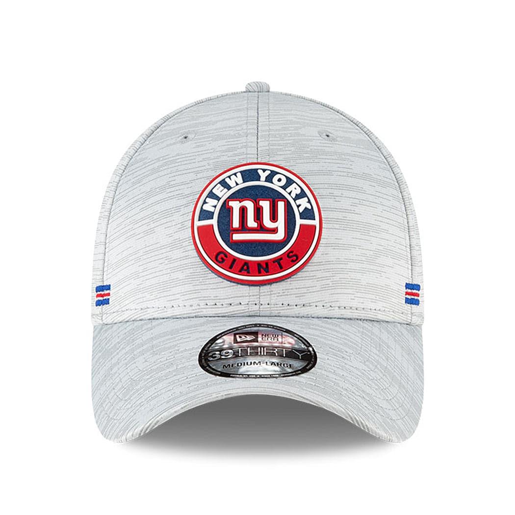 New Era Caps New York Giants New Era NFL 2020 Sideline 39THIRTY Flex Fit Curve Hat - Grey
