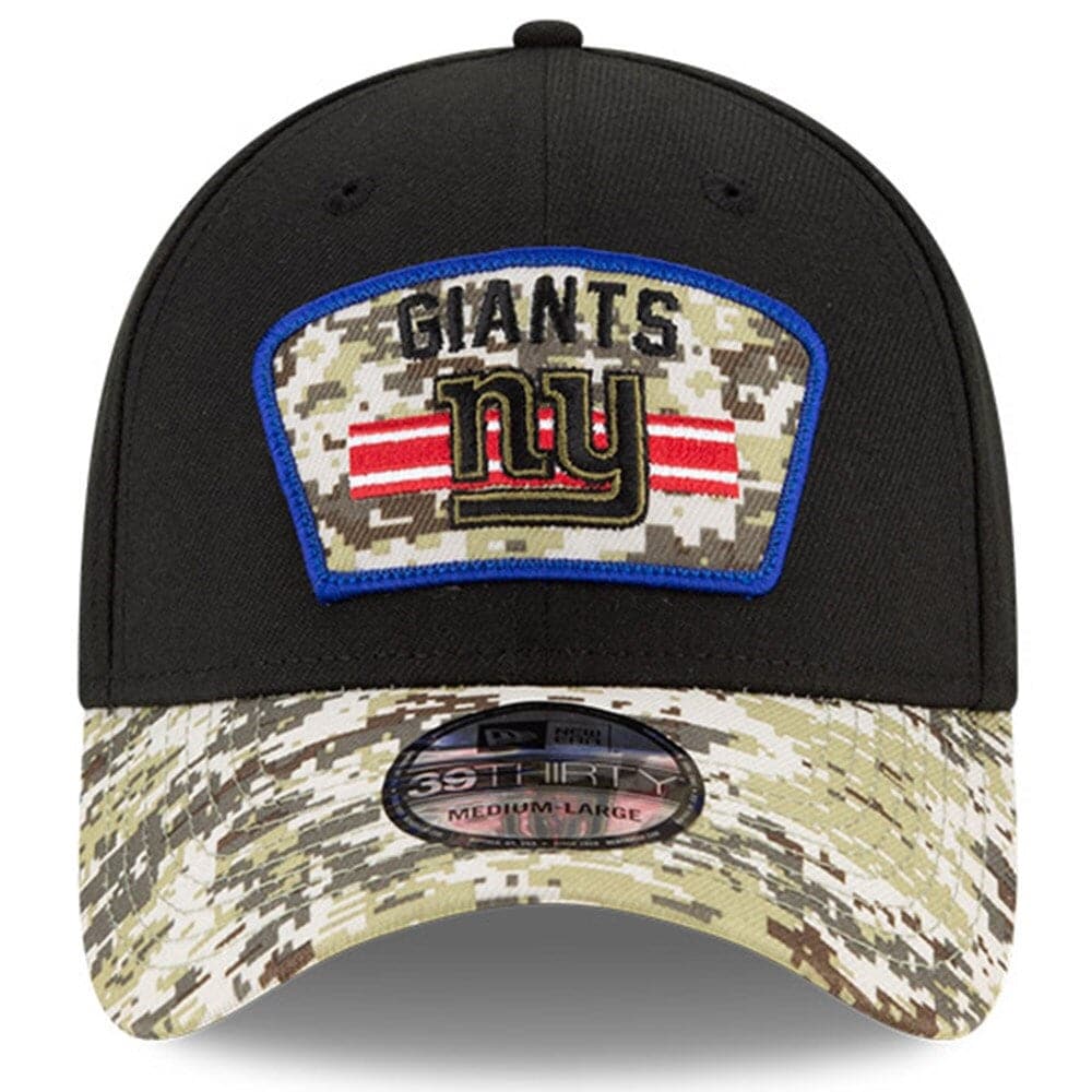 New Era Caps New York Giants New Era NFL 2021 Salute To Service 39THIRTY Flex Fit Hat - Black