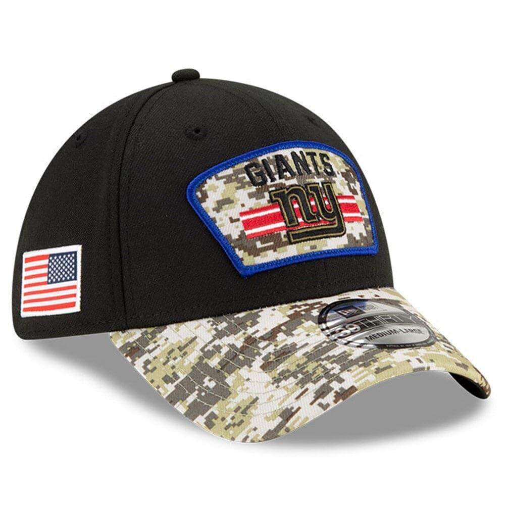 New Era Caps New York Giants New Era NFL 2021 Salute To Service 39THIRTY Flex Fit Hat - Black
