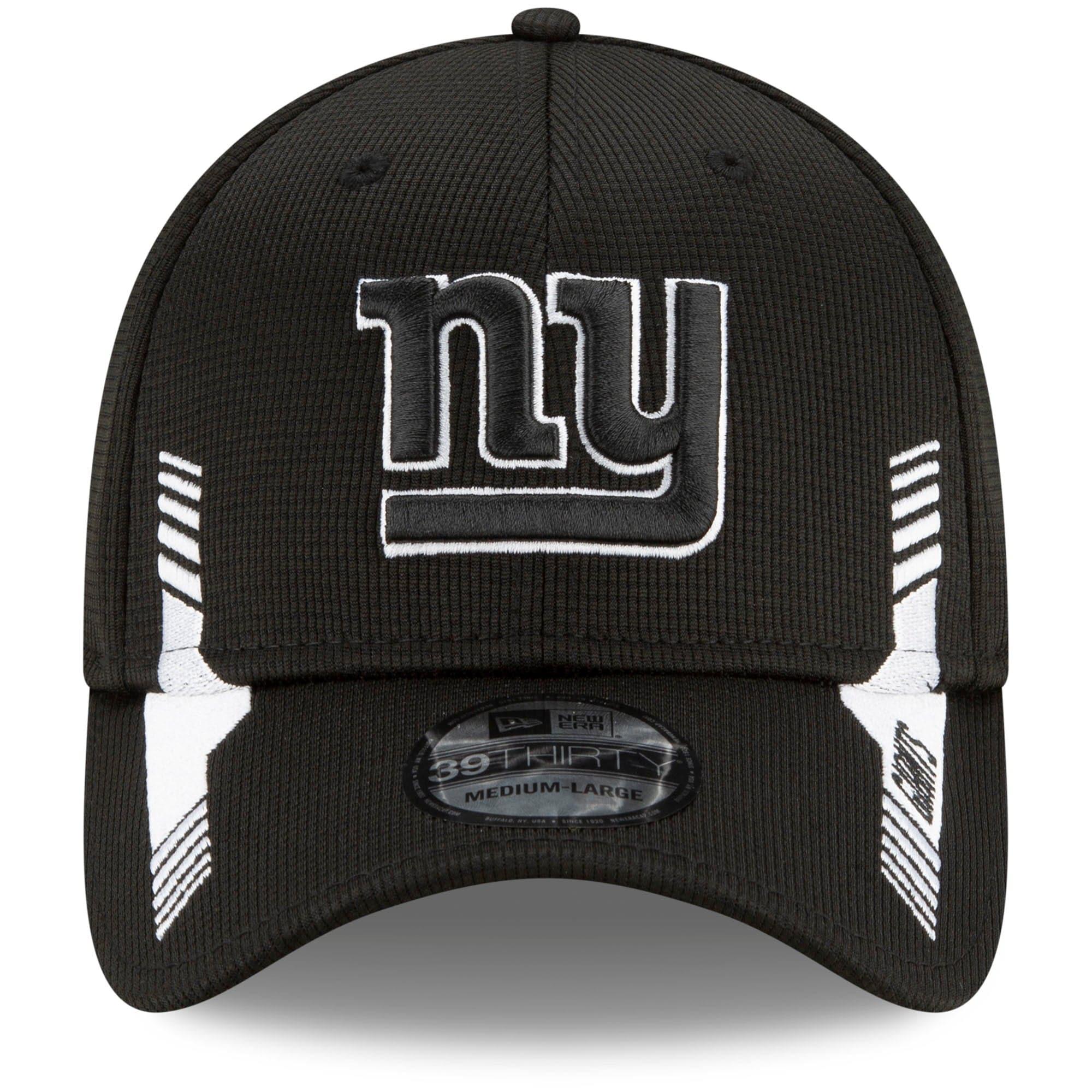 New Era Caps New York Giants New Era NFL 2021 Sideline Home 39THIRTY Flex Fit Hat - Black