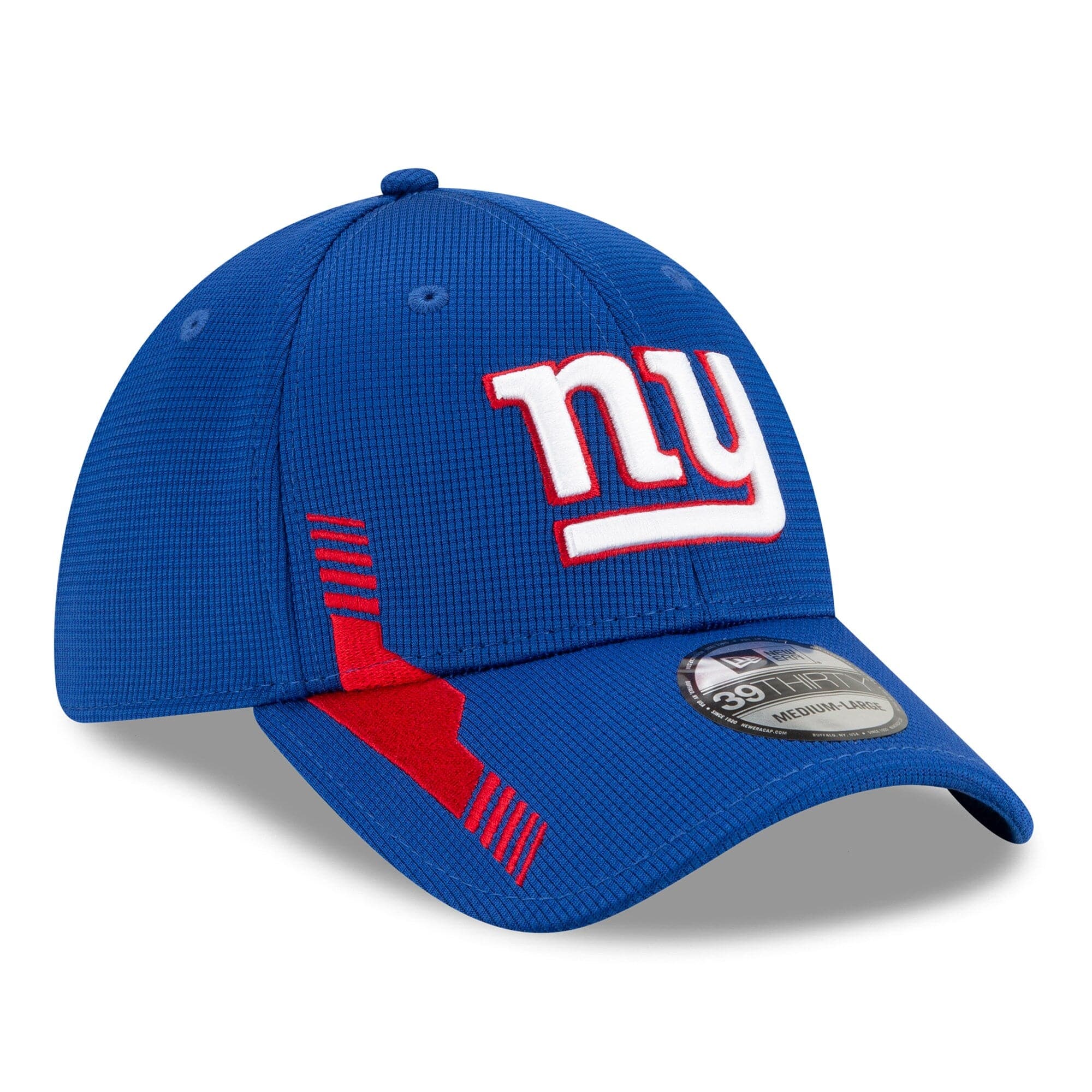 New Era Caps New York Giants New Era NFL 2021 Sideline Home 39THIRTY Flex Fit Hat - Blue