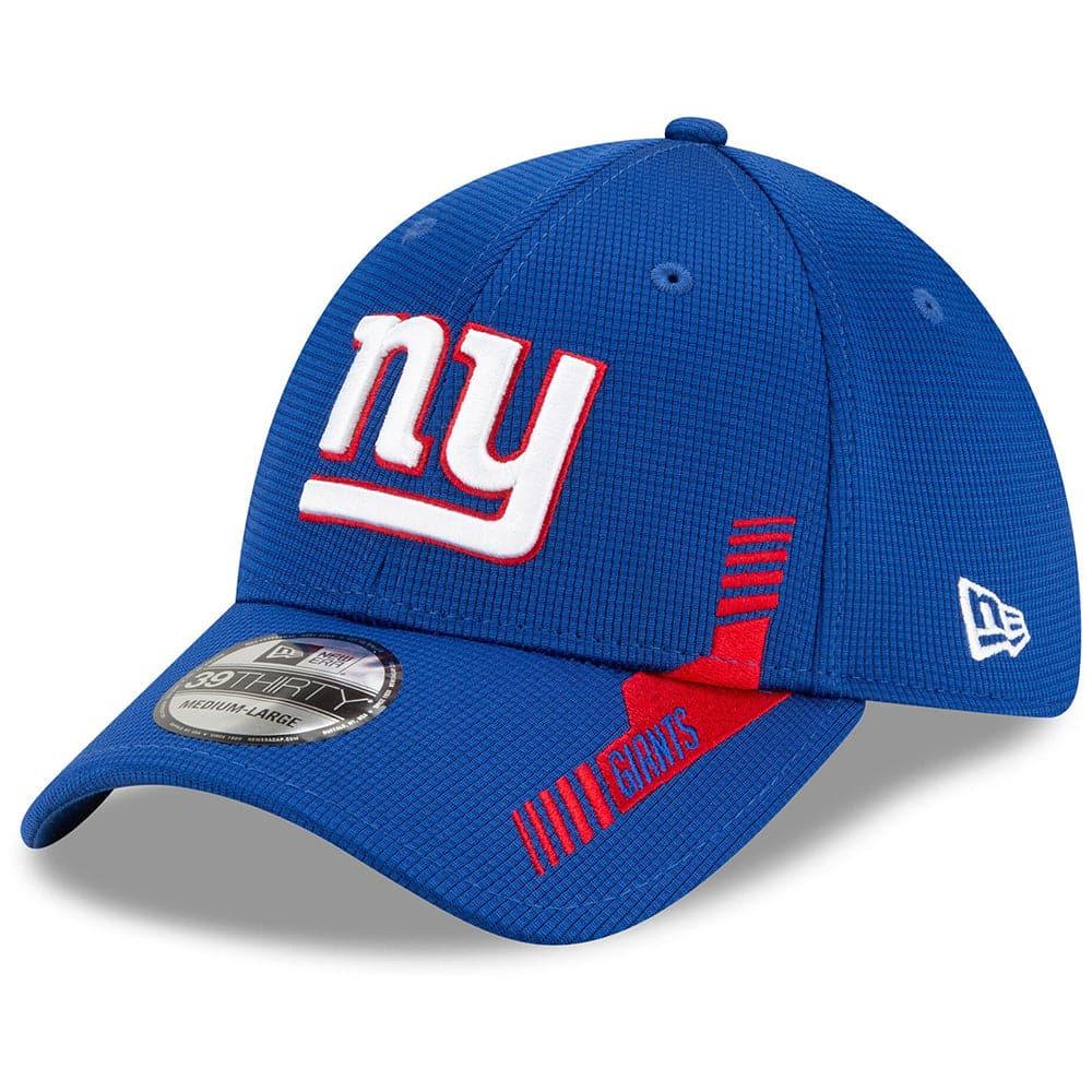 New Era Caps New York Giants New Era NFL 2021 Sideline Home 39THIRTY Flex Fit Hat - Blue