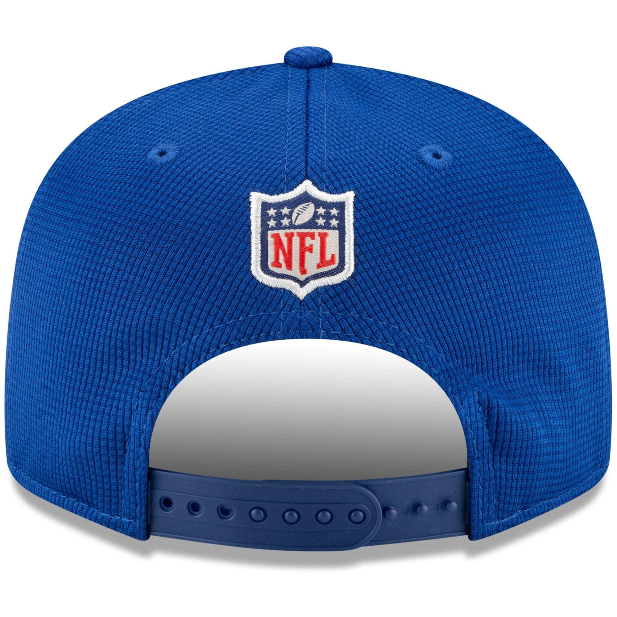 New Era Caps New York Giants New Era NFL 2021 Sideline Home 9FIFTY Snapback Hat - Blue