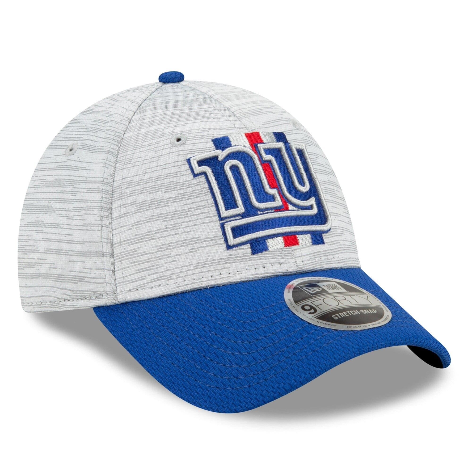 New Era Caps New York Giants New Era NFL 2021 Training Camp 9FORTY Curve Stretch Snapback Hat - Grey
