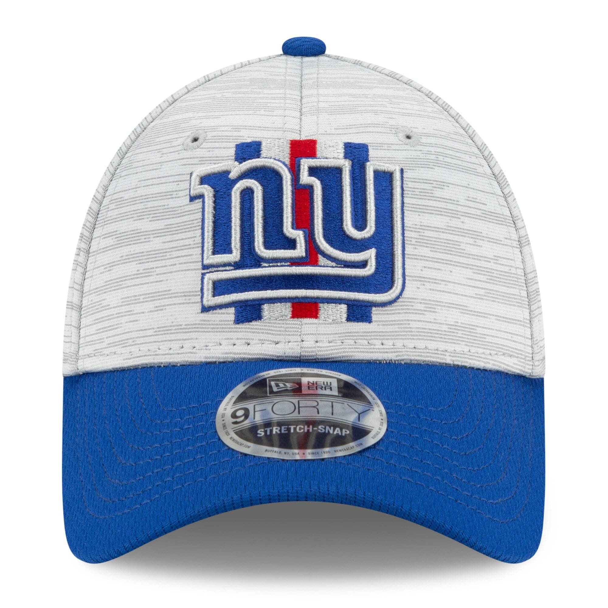 New Era Caps New York Giants New Era NFL 2021 Training Camp 9FORTY Curve Stretch Snapback Hat - Grey