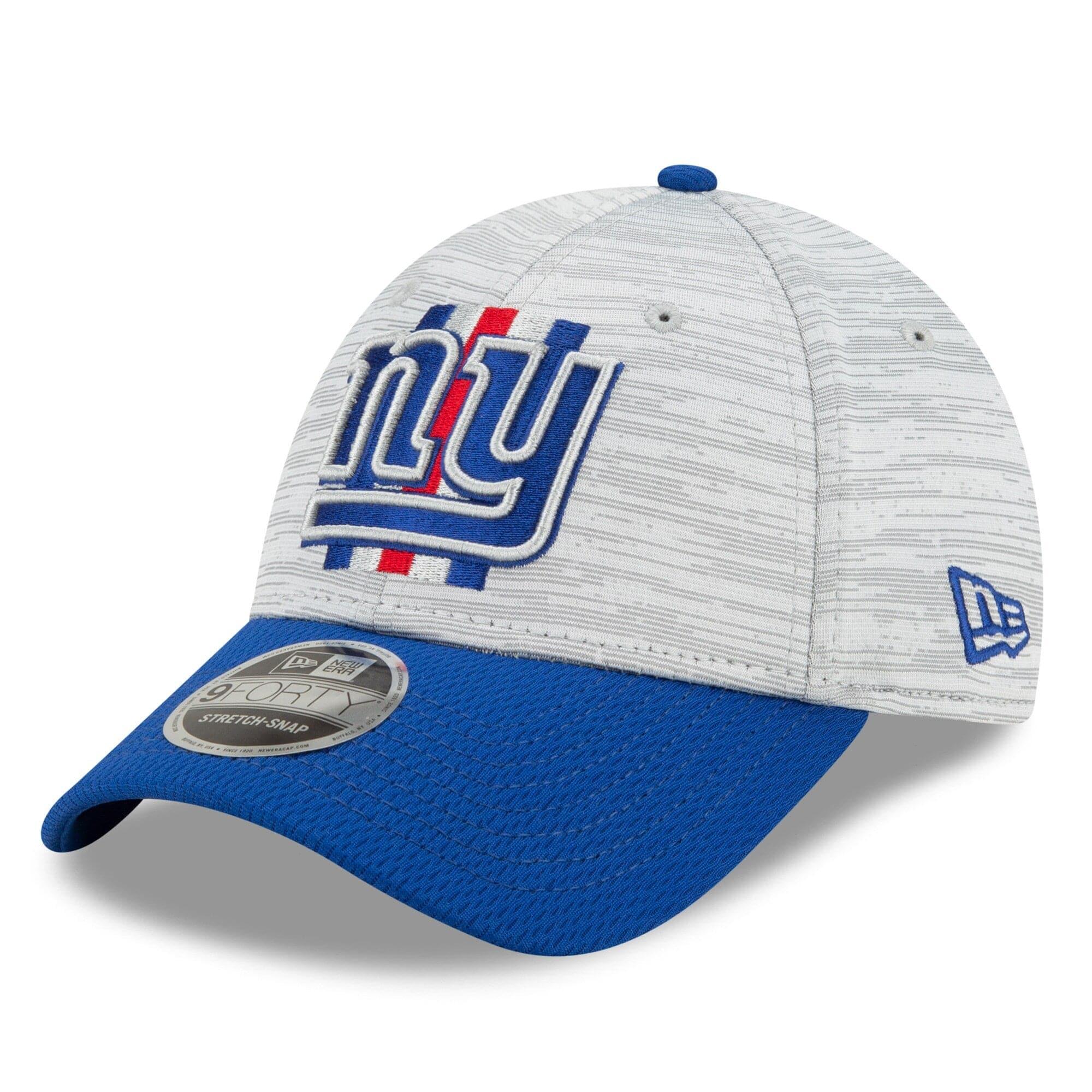 New Era Caps New York Giants New Era NFL 2021 Training Camp 9FORTY Curve Stretch Snapback Hat - Grey