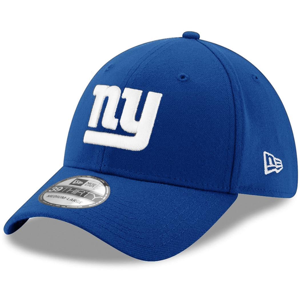 New Era Caps New York Giants New Era NFL Team 39THIRTY Flex Fit Curve Hat - Blue