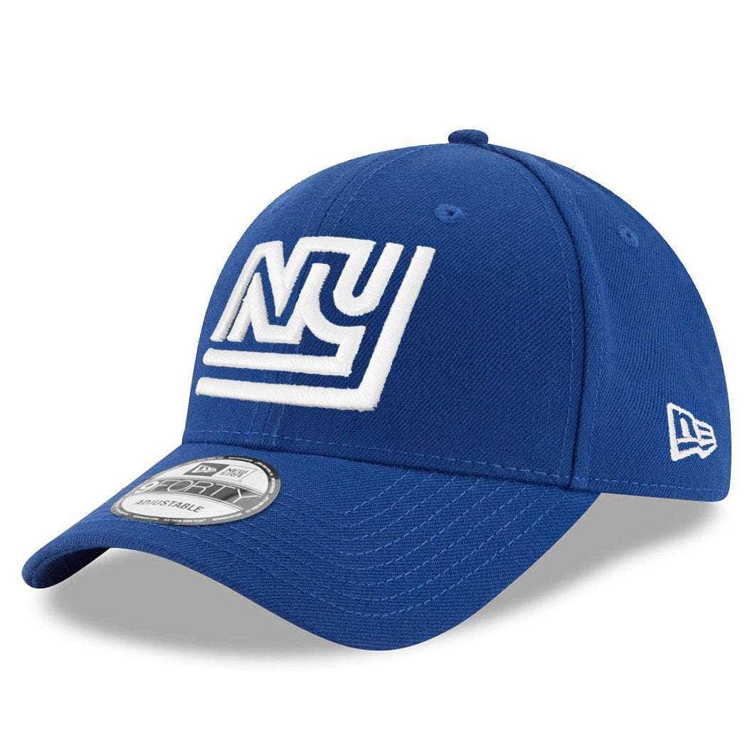 New Era Caps New York Giants New Era NFL Throwback 9FORTY Snapback Curve Hat - Blue