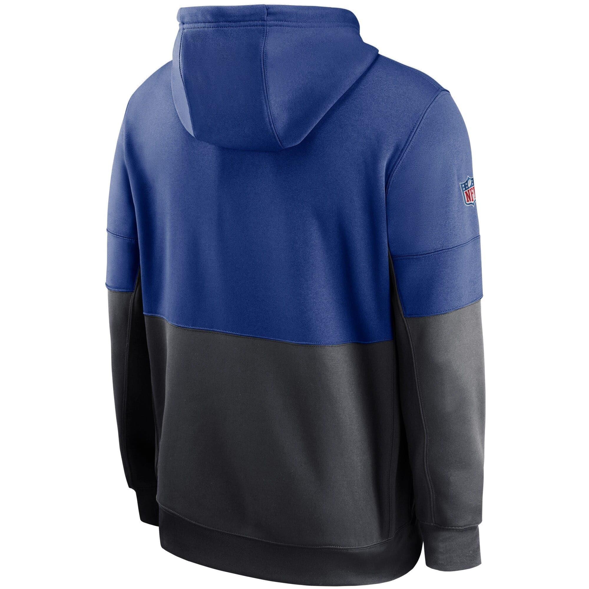 Nike Jumpers New York Giants Nike NFL TN Lockup Therma Hoodie Jumper - Rush Blue