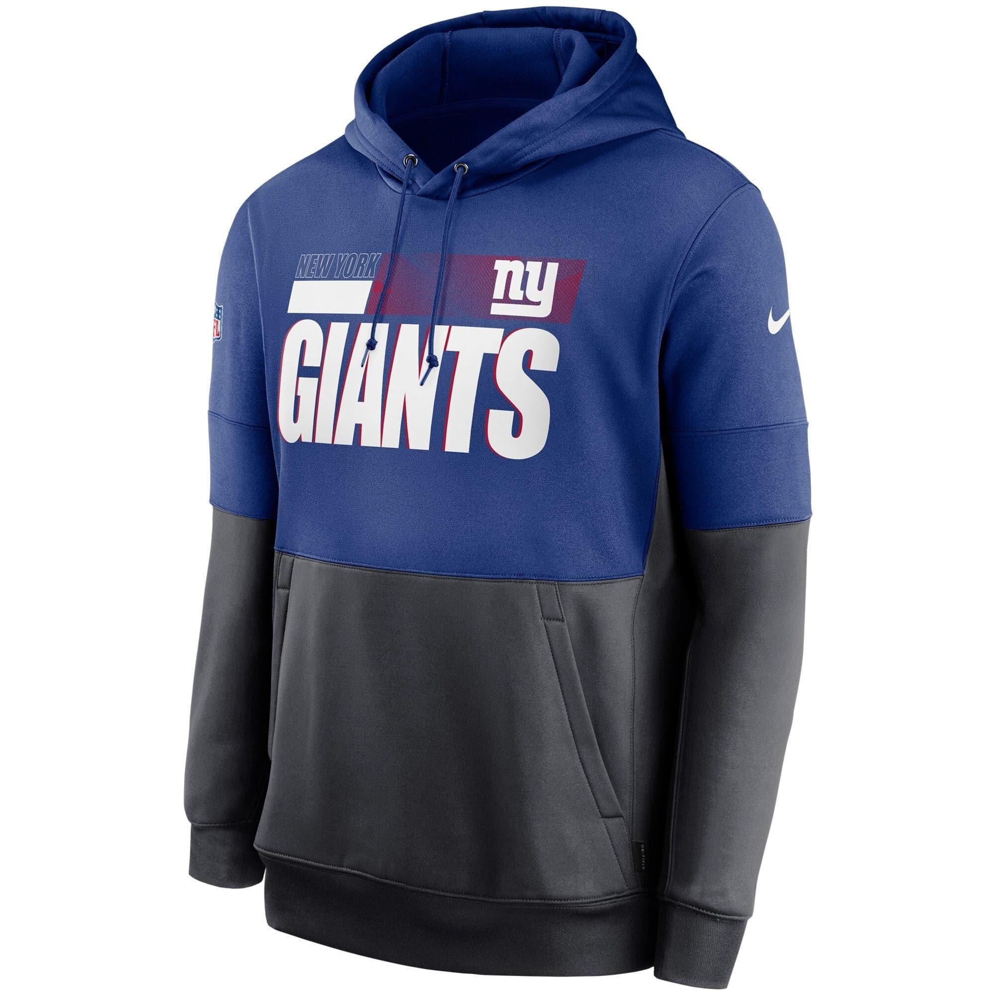 Nike Jumpers New York Giants Nike NFL TN Lockup Therma Hoodie Jumper - Rush Blue
