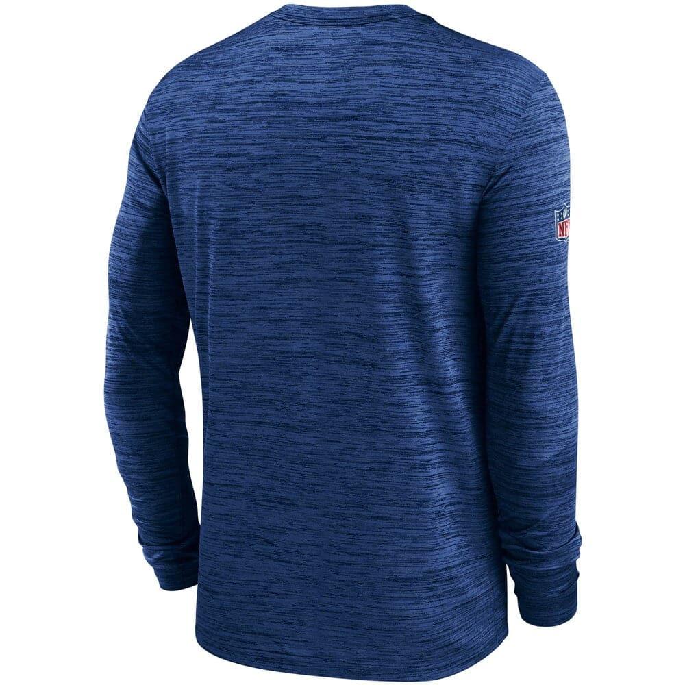 Nike T-Shirts New York Giants Nike NFL Velocity Sideline Performance Long Sleeve T-Shirt - Blue