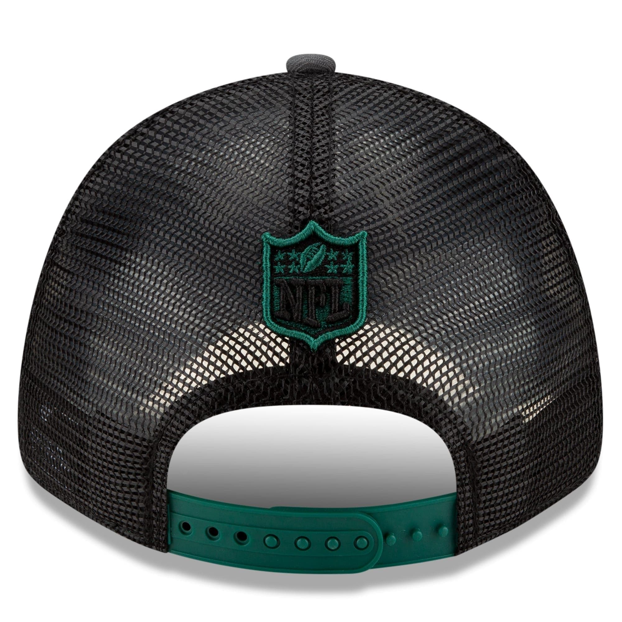 New Era Caps New York Jets New Era 2021 NFL Draft 9FORTY Snapback Curve Hat - Graphite