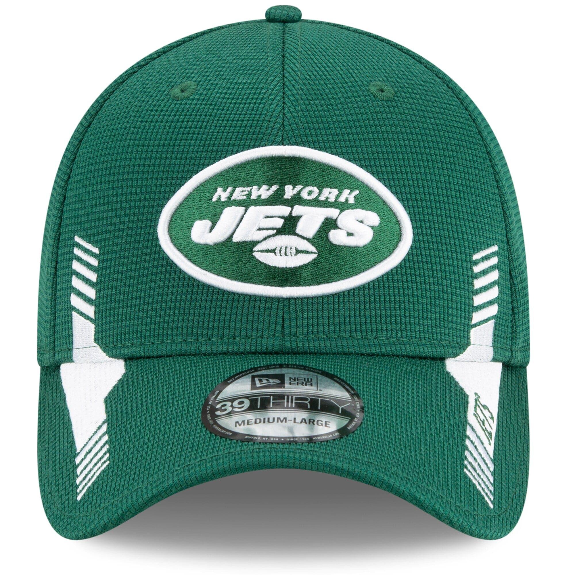 New Era Caps New York Jets New Era NFL 2021 Sideline Home 39THIRTY Flex Fit Hat - Green