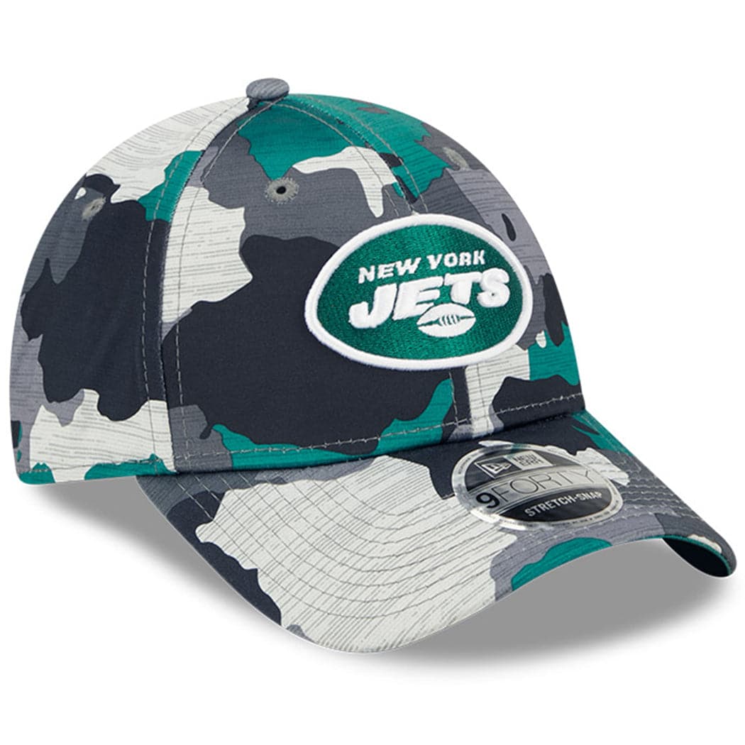 New Era Caps New York Jets New Era NFL 22 Training Camp 9FORTY Stretch Snap Hat - Camo