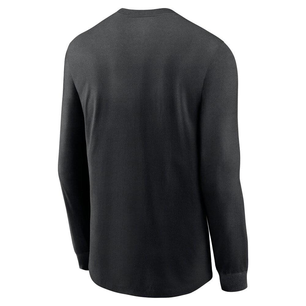 Nike T-Shirts New York Jets Nike NFL Historic Long Sleeve Tri-Blend T-Shirt - Black