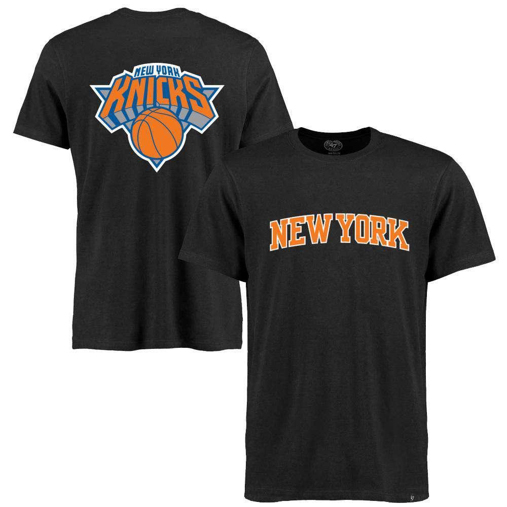47 Brand T-Shirts S New York Knicks '47 NBA Wordmark T-Shirt - Black