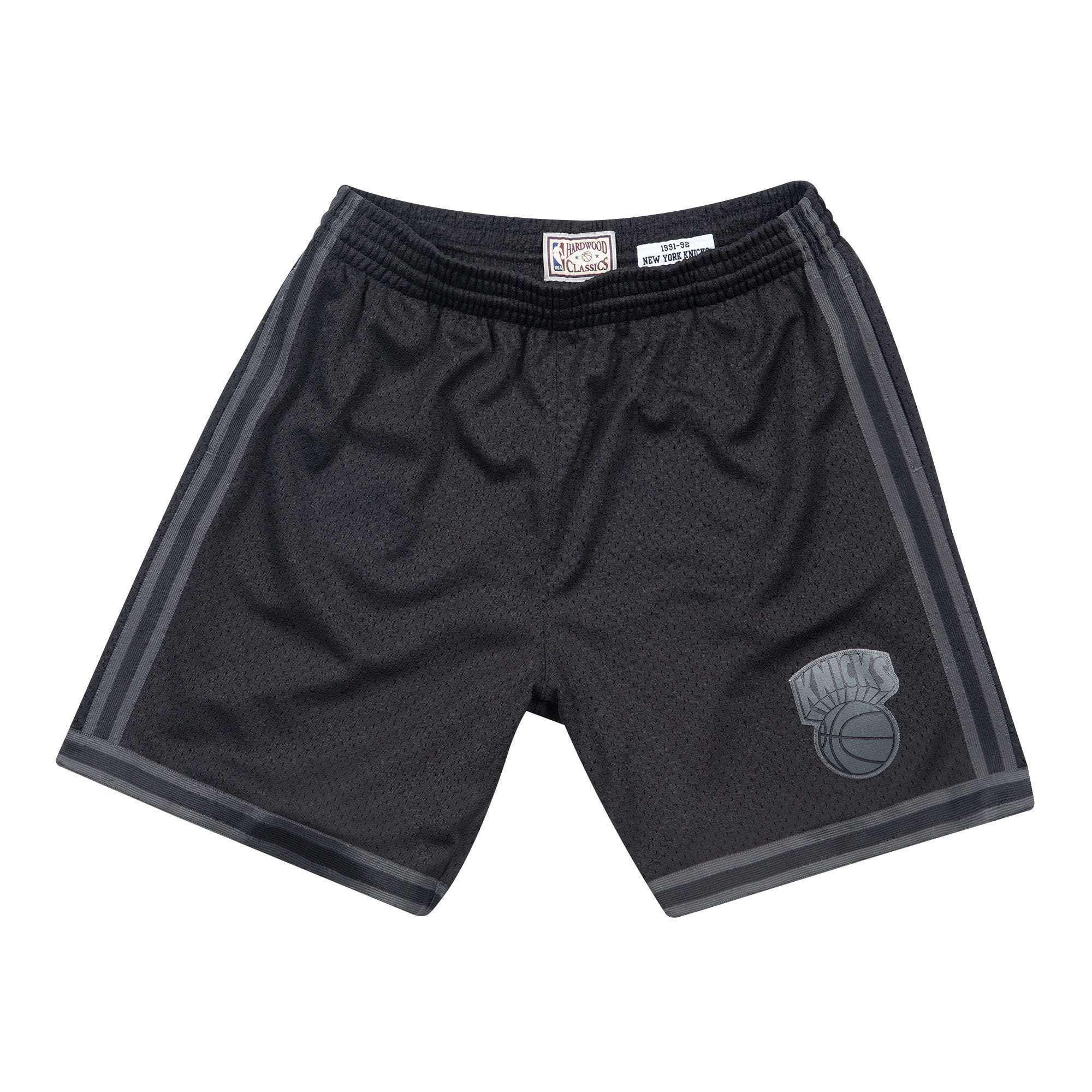 Mitchell And Ness Shorts New York Knicks Mitchell & Ness NBA Tonal Black Swingman Shorts