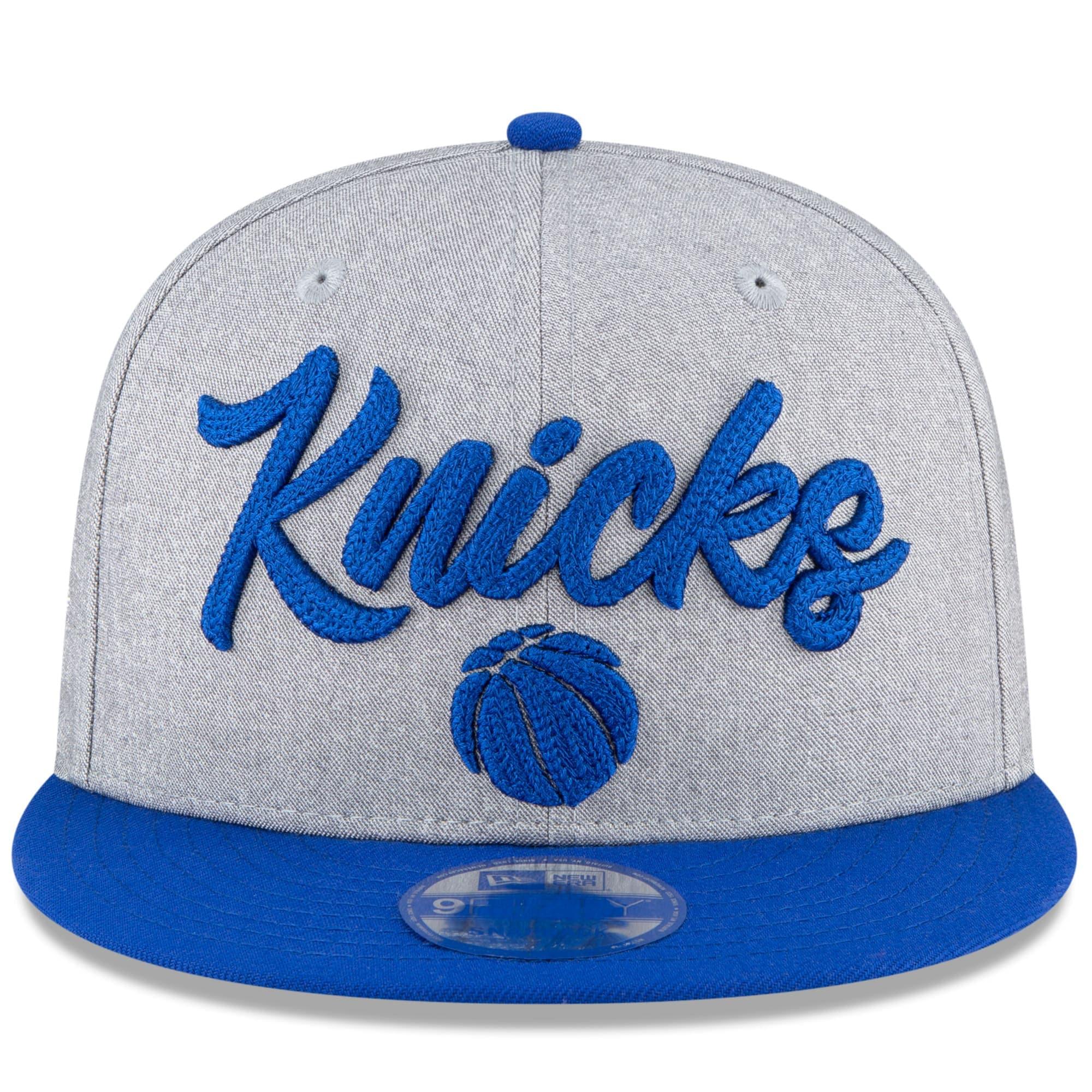 New Era Caps New York Knicks New Era 2020 NBA Draft 9FIFTY Snapback Hat - Heather Grey