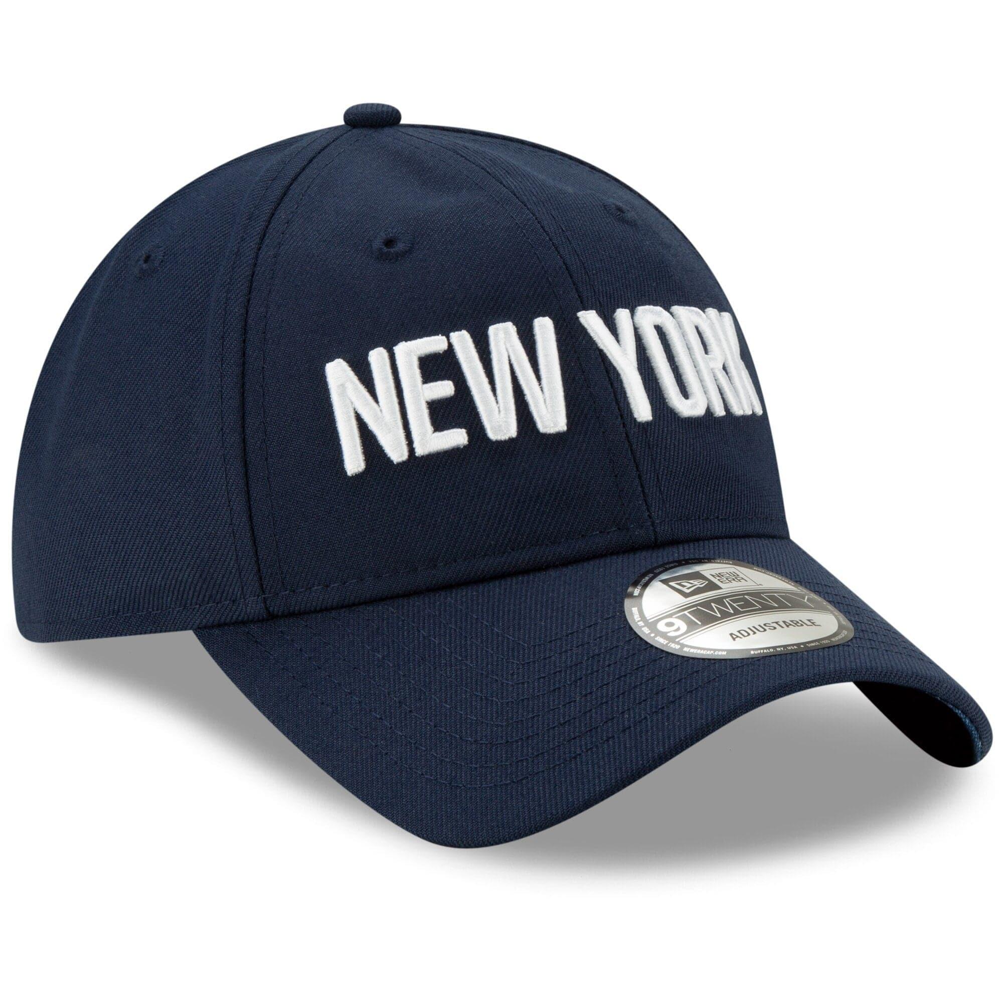 New Era Caps New York Knicks New Era NBA 2019 City Series 9TWENTY Curved Hat - Navy