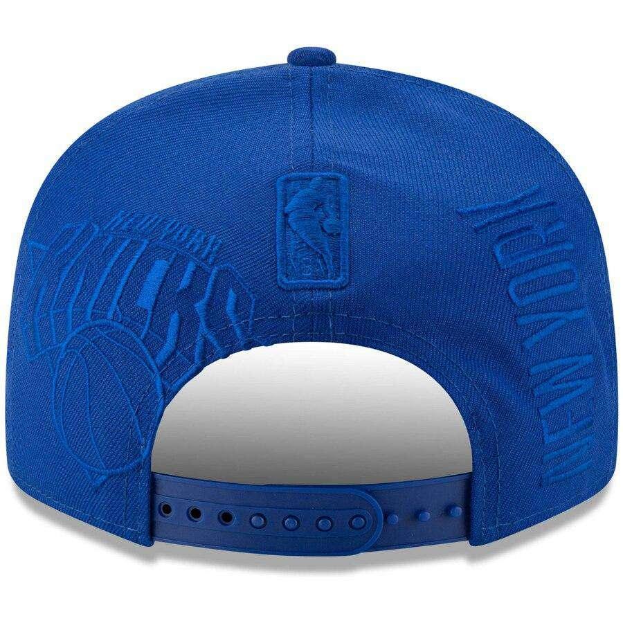 New Era Caps New York Knicks New Era NBA 2019 Tonal Tip-Off 9FIFTY Snapback Hat - Blue