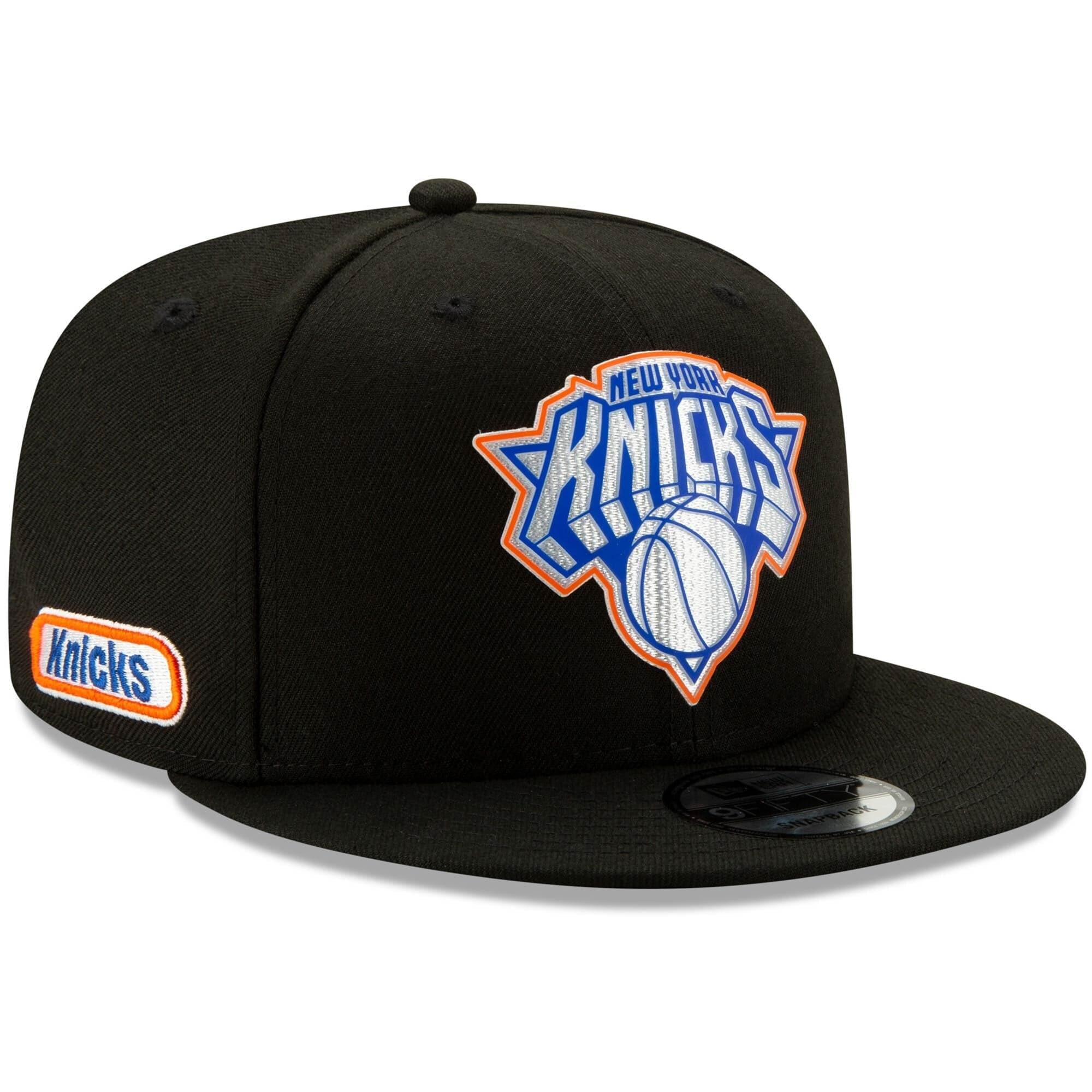 New Era Caps New York Knicks New Era NBA 2020 Back Half 9FIFTY Snapback Hat - Black