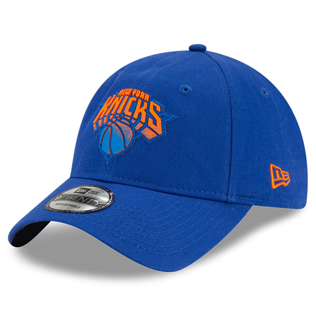 New Era Caps New York Knicks New Era NBA 2021 Back Half 9TWENTY Curved Hat - Blue